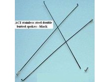 ACI Alpina Double Butted spokes - pack of 32 Black